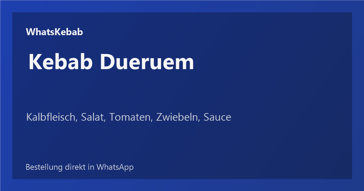 Kebab Dueruem